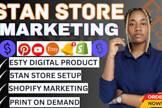 setup stan store marketing setup etsy stan store,digital product design