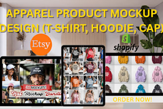 create realistic apparel product mockups for your clothing brand