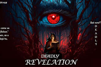 horror book cover design dark thrilling story book cover