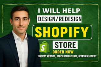 redesign shopify store,dropshipping store,revamp shopify website,clone shopify