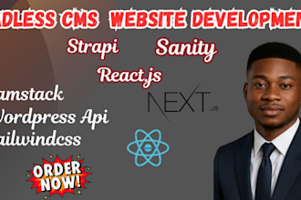 develop headless cmc with nextjs, reactjs, strapi, wordpress api