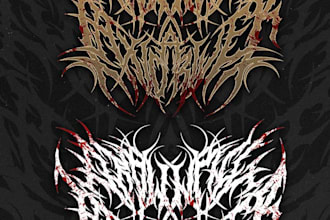 design dj, music, band, edm, typography, metal band logo