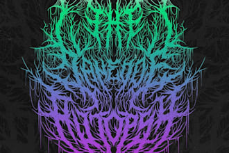 design your black, slamming, brutal, death metal band logo