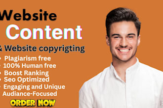 be your seo website content writer for website copywriting