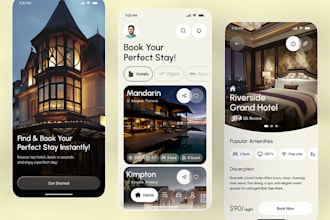 develop a custom flight, hotel, or service booking app for android and ios