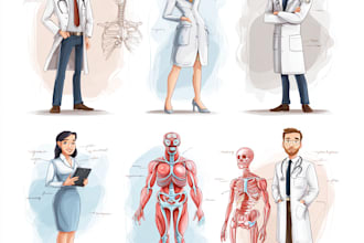 create anatomy, medical, and scientific illustrations and diagrams