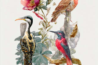 do watercolor painting of animals, botanicals, people, objects