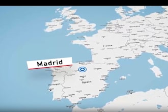 do 3d map animation for your location or real estate