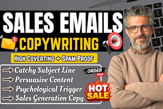 write sales email copywriting, email ad copy, newsletter, marketing campaign