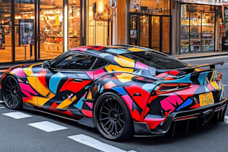 do luxury wrap design for any vehicle car,truck,van,trailer