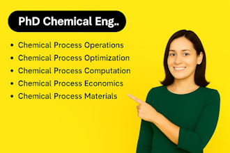 help in chemical process operations optimization computation economics materials