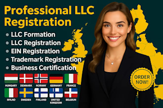 quickly register UK ltd or wyoming llc with ein and full legal documents