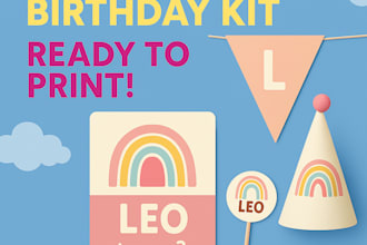printable stationery kits for birthdays