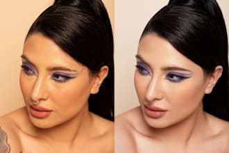 do skin retouching and beuty editing