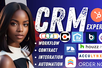 setup CRM on follow up boss, kvcore, procore, buildertrend, pipedrive, engagebay