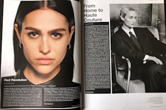 write editorial articles on fashion, culture, and art