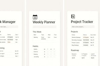 create a daily productivity notion template for you