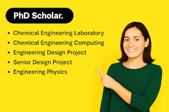 help in chemical engineering laboratory computing physics senior design project