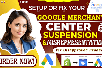 fix google merchant center suspension, misrepresentation, gtin and shopping ads