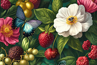 made a botanical illustration depending on your concept