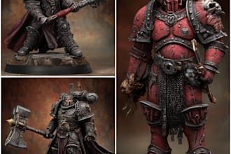 paint your warhammer 40k, board game or dnd miniatures