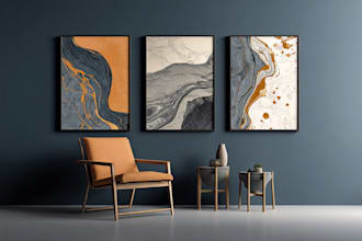 design modern  wall art, minimal designs and abstract art