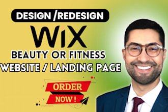 redesign your wix website for beauty salon or fitness brand to boost bookings