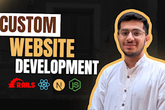 custom ai website software development using ruby on rails ,ror react developer