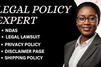 write a privacy policy disclaimer gdpr content and website legal layout