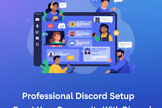create a custom and proffesional discord server for you