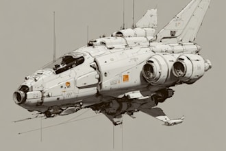 do design spaceship sci fi illustration and sci fi art