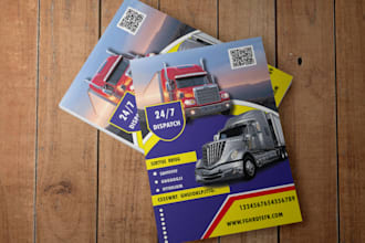 do logistics, truck dispatch, cargo truck, freight broker flyer