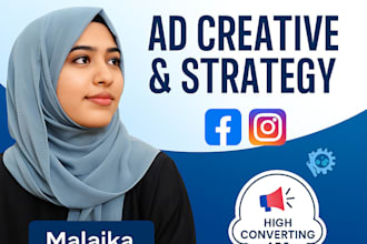 create high converting ad creatives and strategy for your business