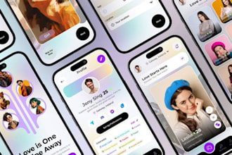 develop mobile app development, dating app, social chat app with live stream