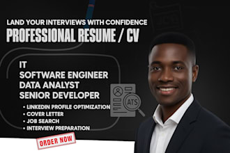 write a professional ats resume for IT jobs and tech roles