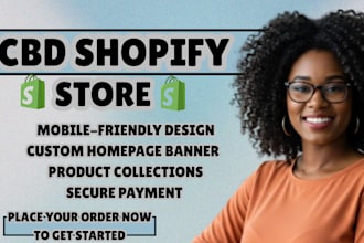 cbd shopify store, hemp website design, cannabis shopify store