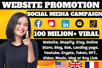 do website promotion amazon product book etsy stan store blog event or any link