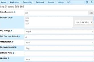 setup 3cx phone system call flow ring group call queue