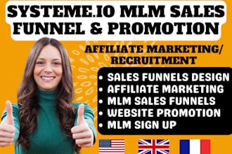 mlm promotion, mlm sales funnel, mlm recruitment funnel, systeme io sales funnel