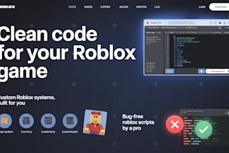 code custom roblox lua scripts and fix your roblox bugs