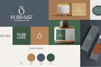 design a complete brand identity with logo and style guide
