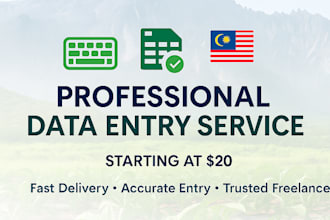 do accurate data entry, typing, and file conversion
