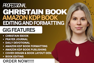 edit christain ebook format daily devotion prayer journal design KDP typesetting