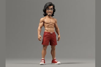 do 3d toy model, toy prototype, collectible toy, 3d printable toy, 3d figurine