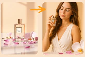 create ai product photography with ai realistic model