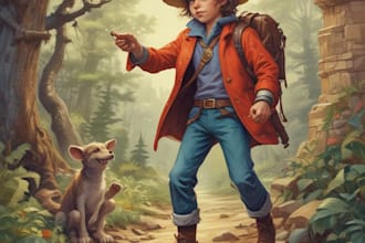 do children book illustrations, comic and artworks