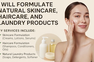 formulate natural skincare, haircare, and laundry products
