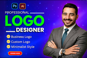 do professional modern minimalist business logo design, app company brand design
