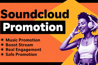 do organic soundcloud track promotion or soundcloud music promotion