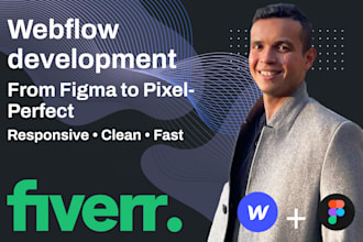 convert your figma design into a responsive webflow site